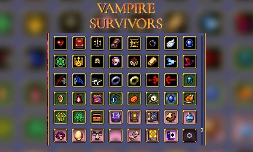 All Items in Vampire Survivors Collection List