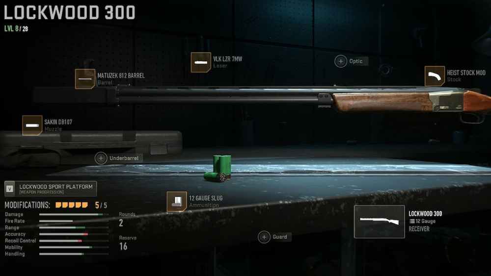Lockwood 300 shotgun customization MW2 Warzone 2
