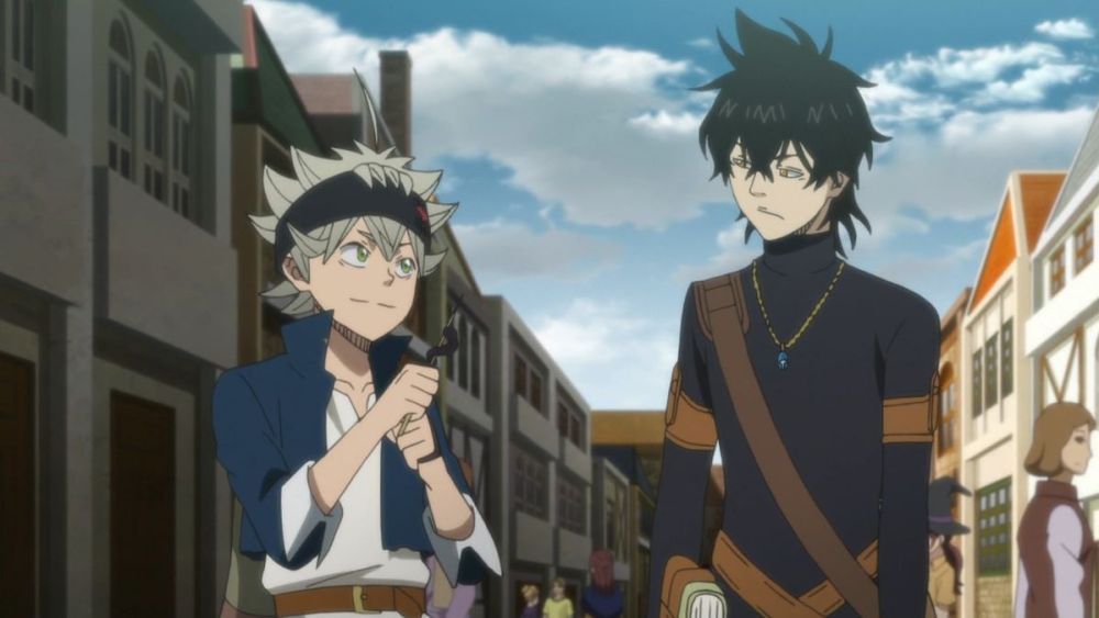 Asta and Yuno Walking Together in Black Clover