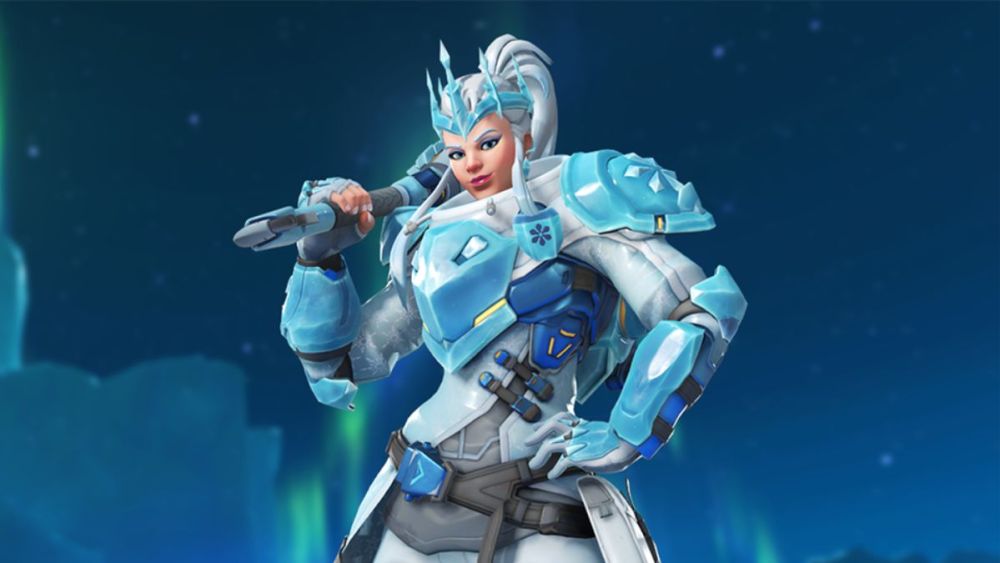 Brigitte's Ice Queen skin in Overwatch 2