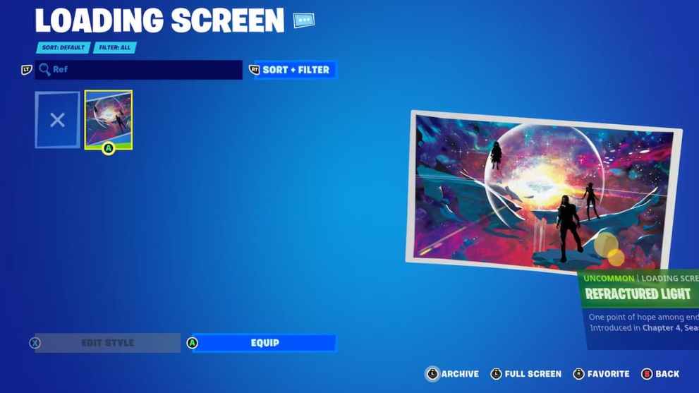 Free Loading Screen Code - Fortnite Chapter 4