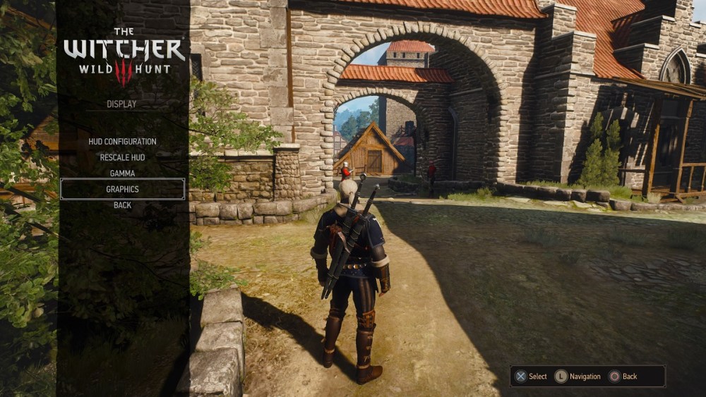 how to change graphics modes in the witcher 3