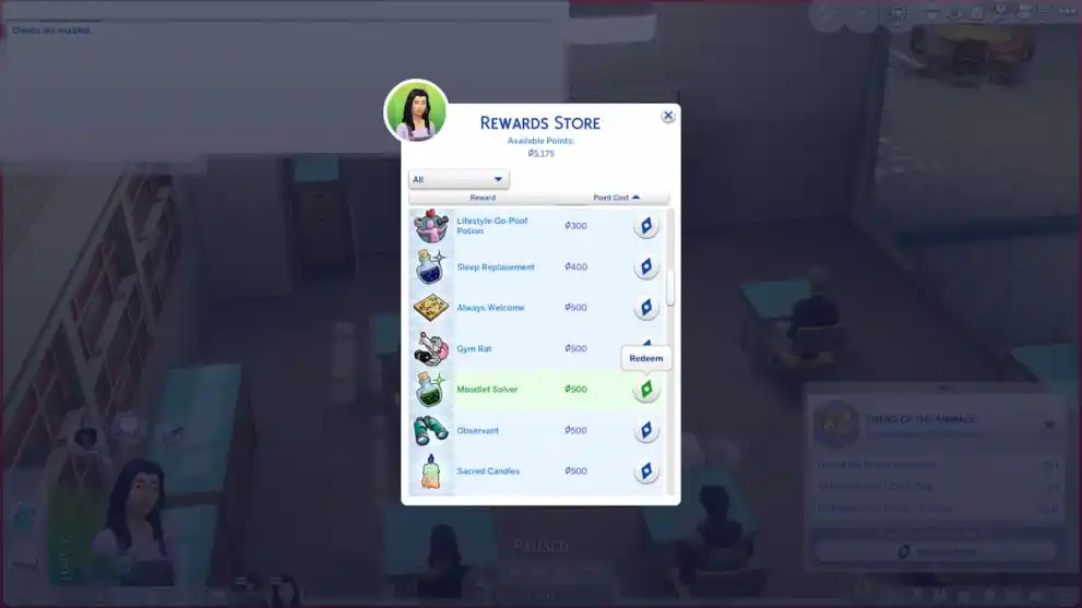 Rewards Store in The Sims 4