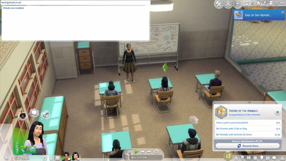 Cheats Enabled in The Sims 4