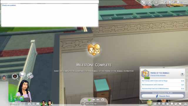 Achieving a Milestone in The Sims 4