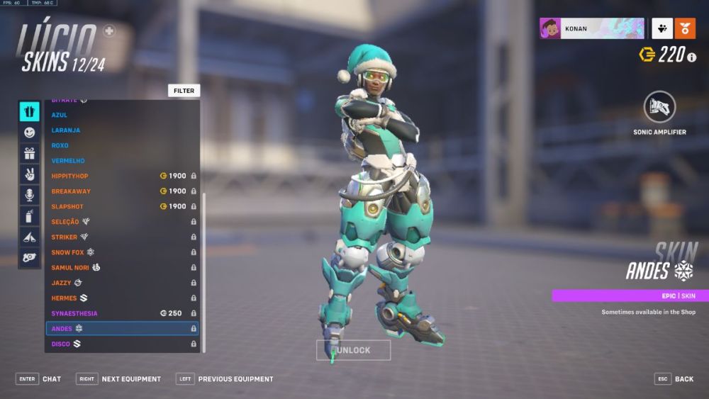 Lucio's Andes skin in Overwatch 2