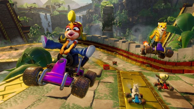playing crash team racing nitro-fueled with friends