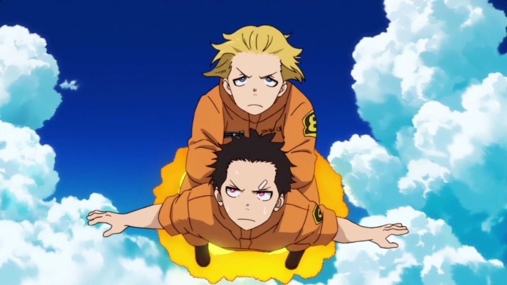 Shinra and Arthur from Fire Force