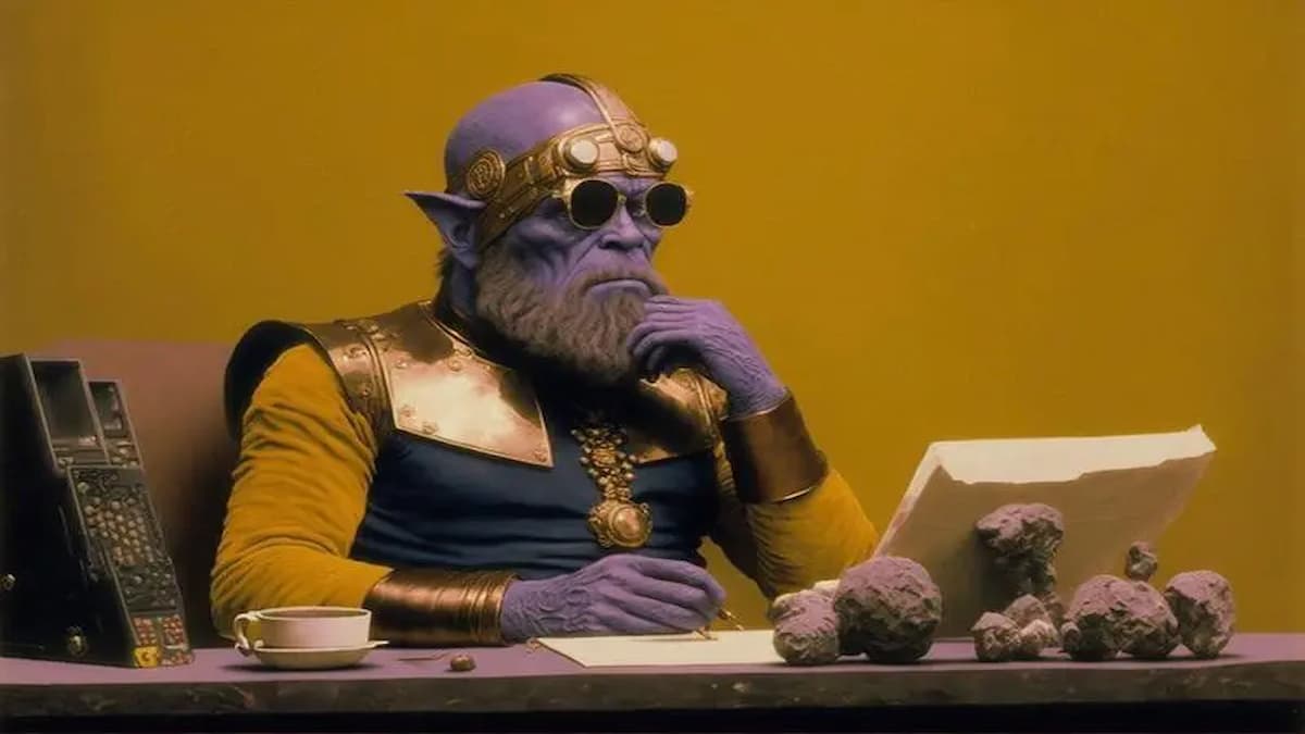 thanos in wes anderson style