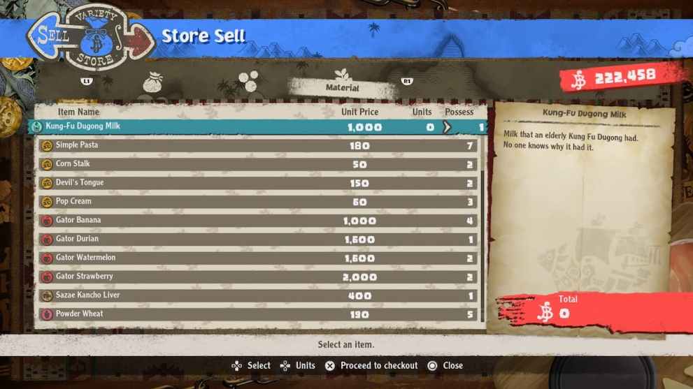 Selling Items