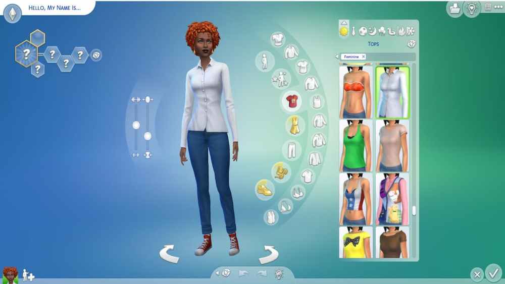 CAS would be a lot easier to use if Simmers could organize clothing, accessories, and CC into custom folders.