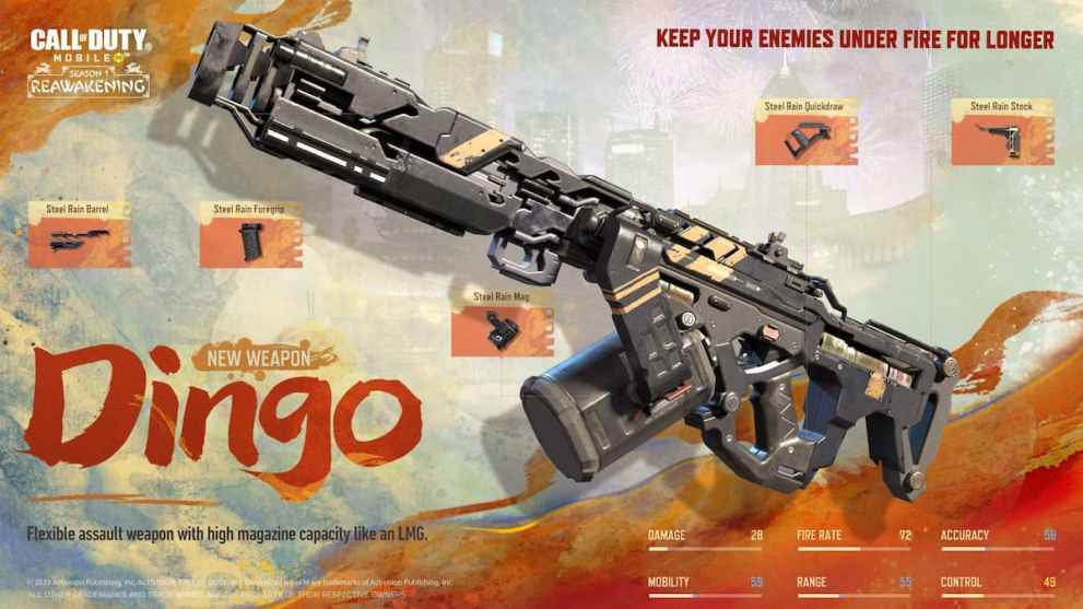 Dingo LMG Stats & Recommend Loadout Attachments