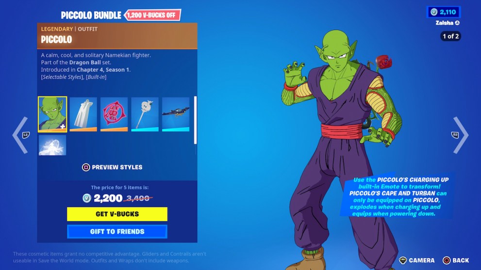 Piccolo Outfit