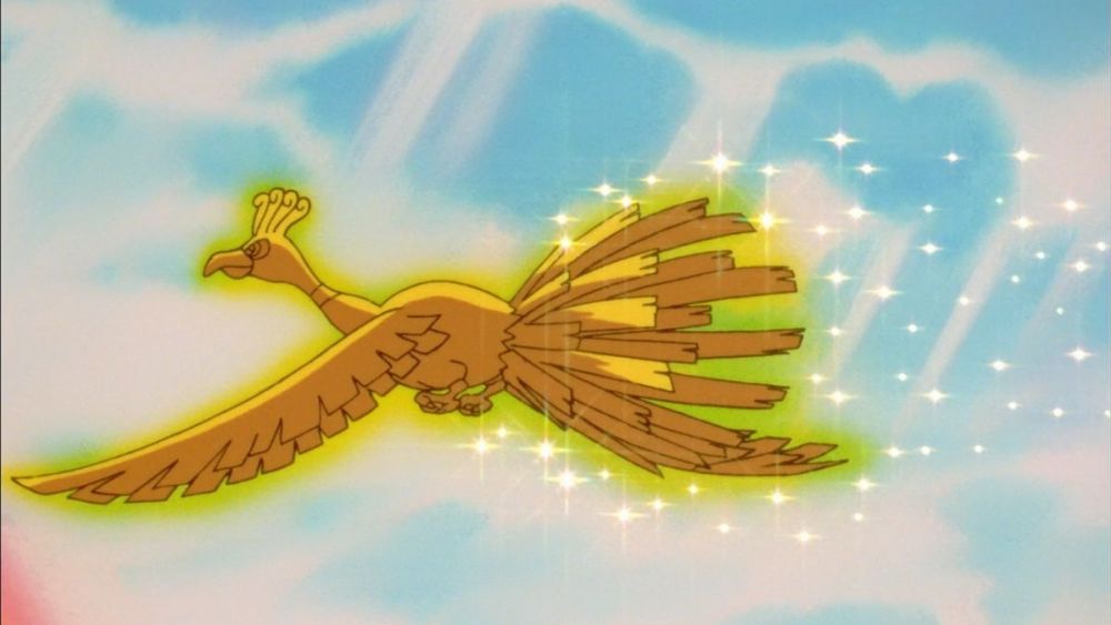HO-Oh in the Pokemon anime
