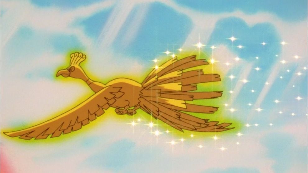 HO-Oh in the Pokemon anime