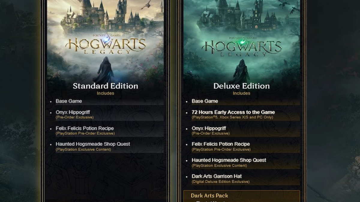 Hogwarts Legacy Deluxe Edition: What does it include?