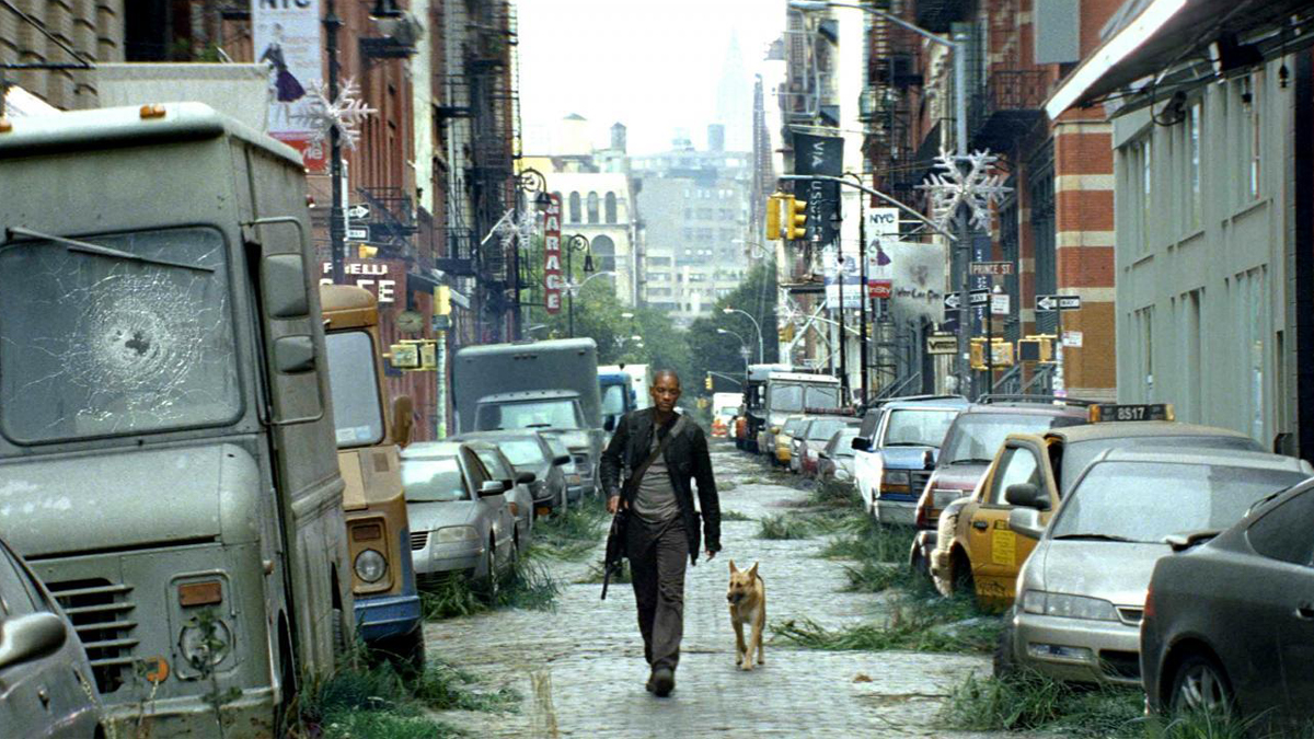 Will Smith as Dr. Robert Neville in I Am Legend.
