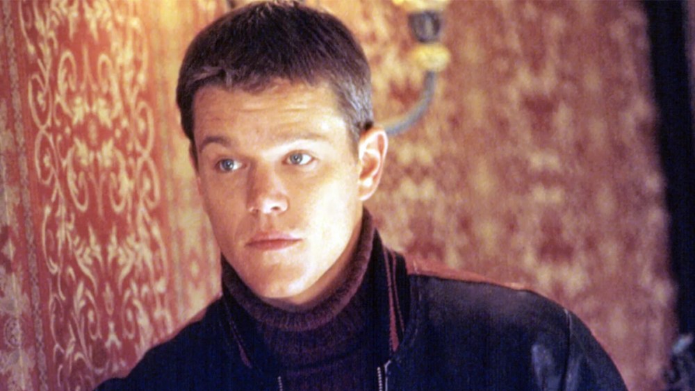 Matt Damon as Linus Caldwell in Ocean's Eleven.