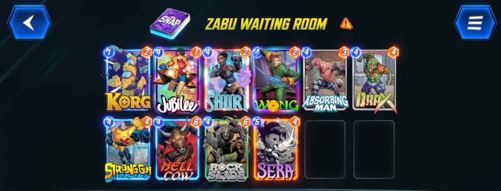 zabu darkhawk variety in marvel snap