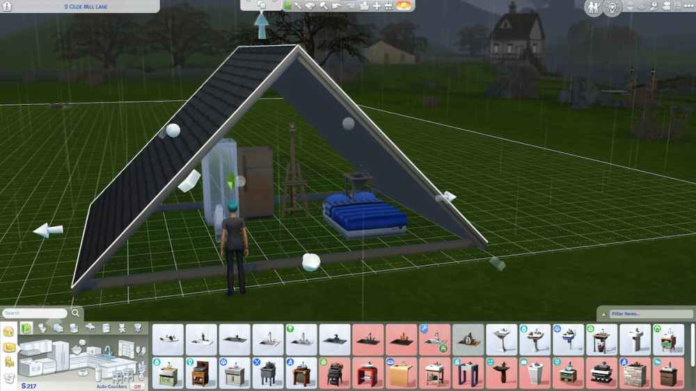 This money-saving building hack can help you put a roof over your Sim's head for free.