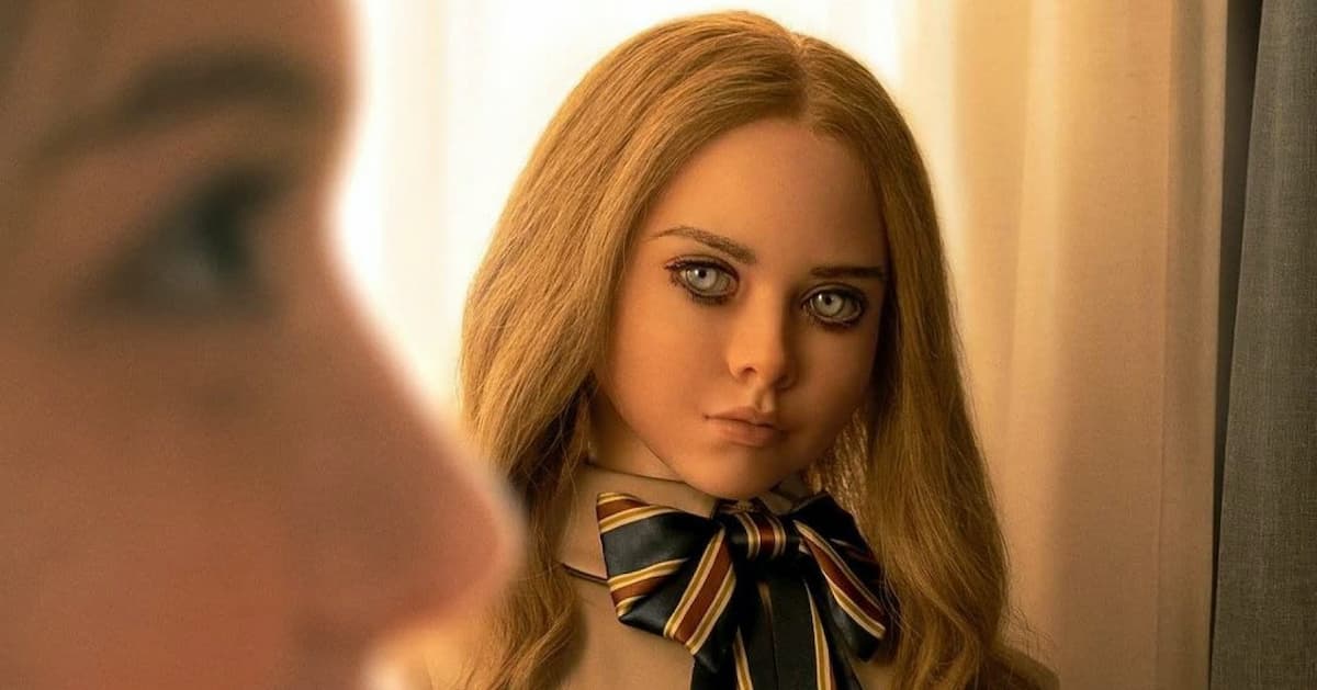 Who plays the creepy doll in the horror film Megan?