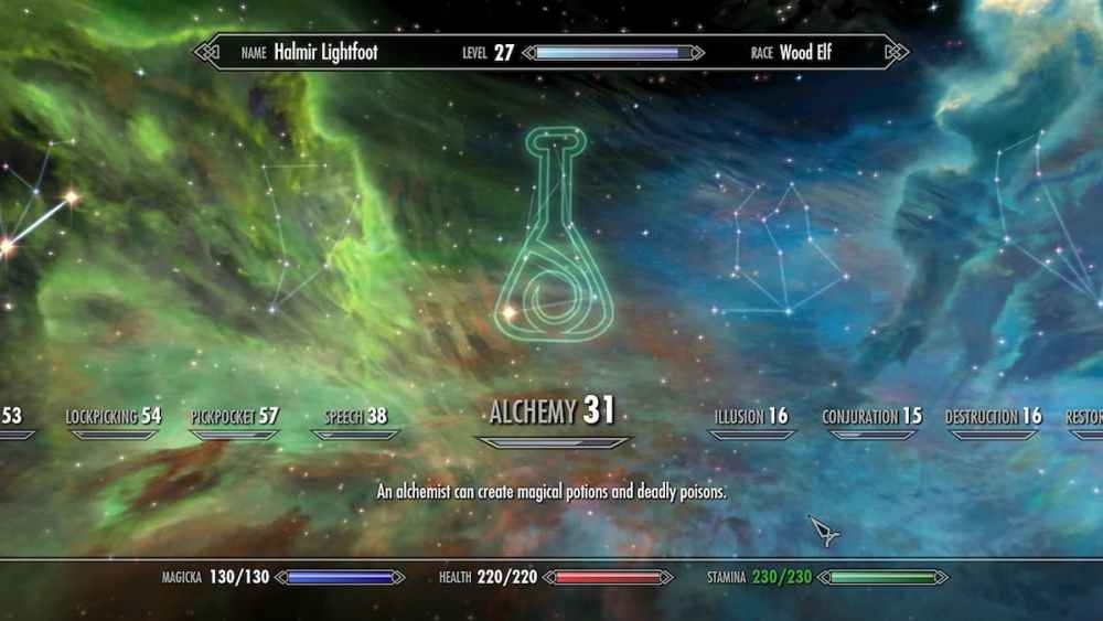 Attaining Level 100 in Alchemy unlocks the Purity Perk.