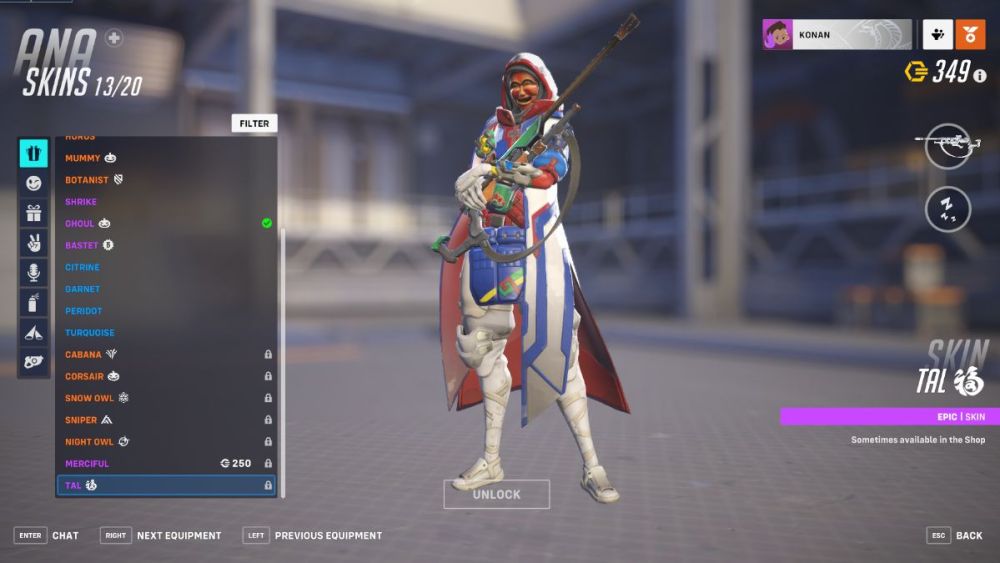 Ana's Tal skin in Overwatch 2