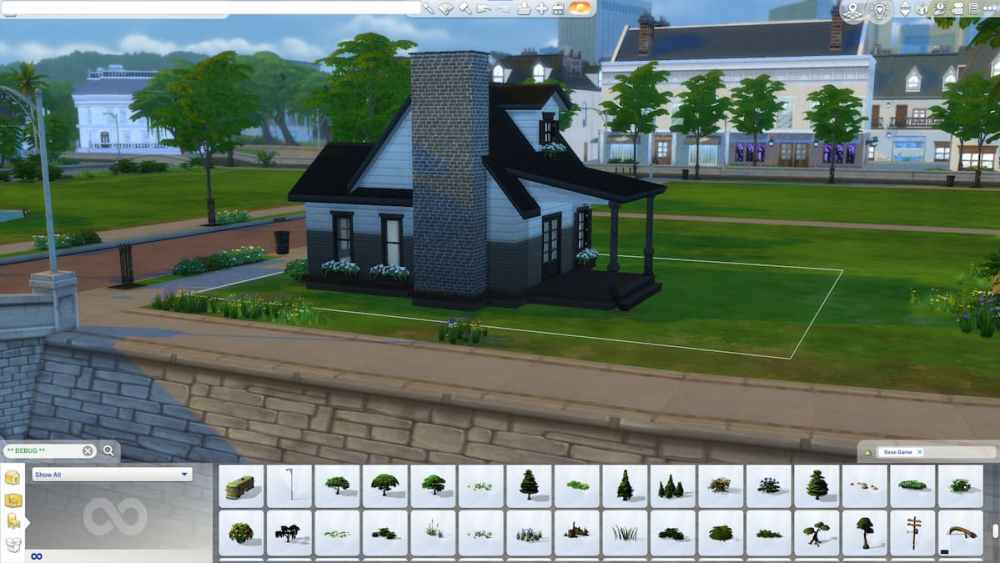 Building a custom chimney results in a much nicer look than using the Sims 4 prebuilt chimneys.