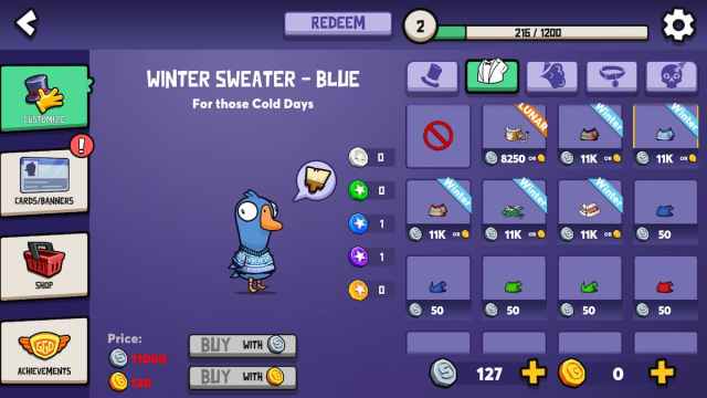 All Outfits and Achievements in Goose Goose Duck