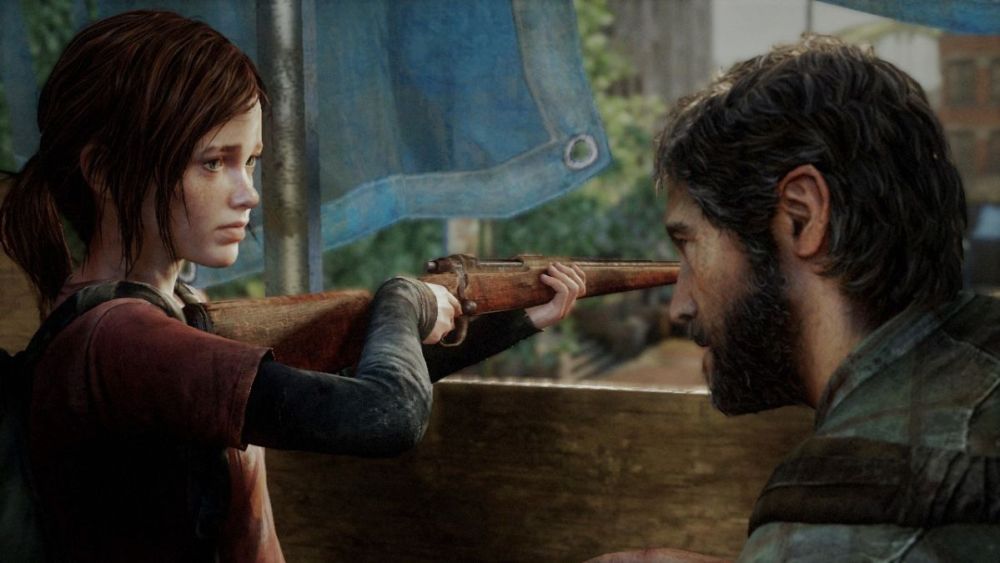 Ellie and Joel in The Last of Us