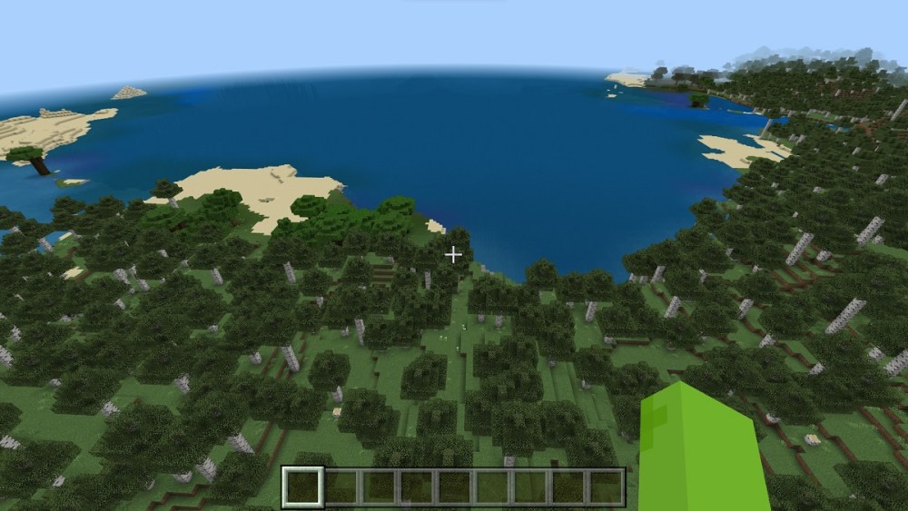 Large island divided by a canyon, Minecraft seeds