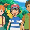 Misty, Ash, and Brock in the Pokemon anime.