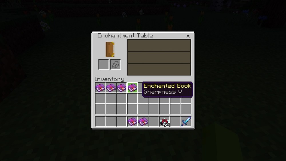 the sharpness sword enchantment in minecraft