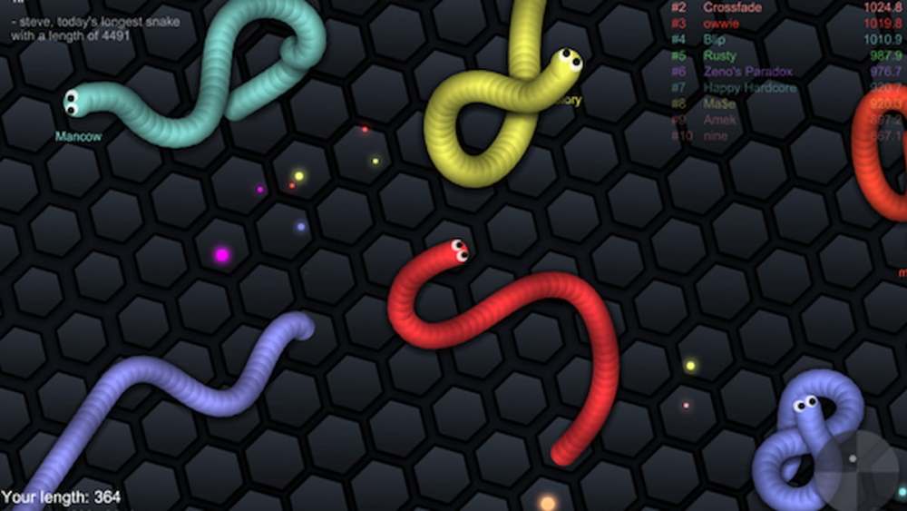 Slither.io In-game screenshot