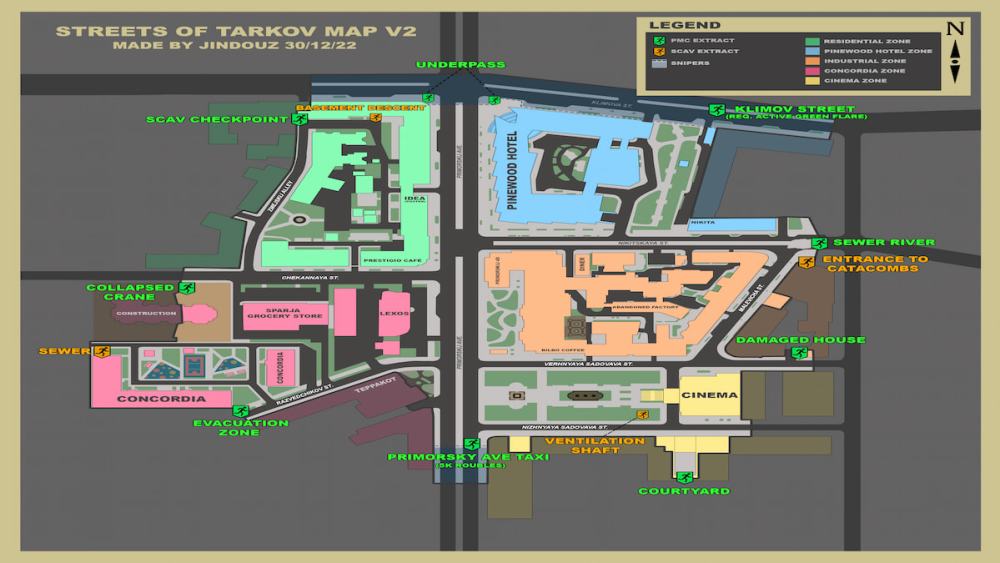 All Exfil Locations on Streets of Tarkov in Escape From Tarkov