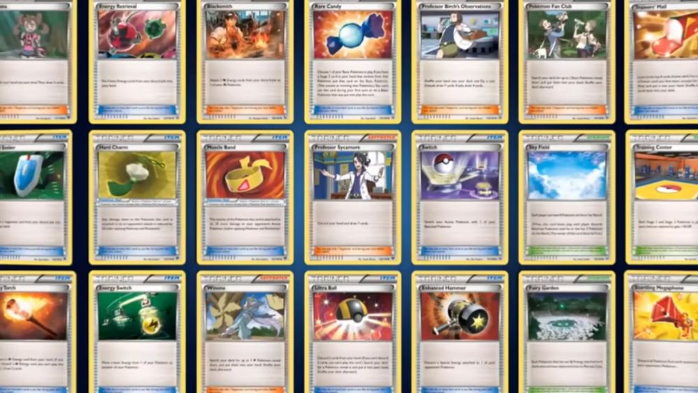 Using Trainer cards in the Pokemon TCG