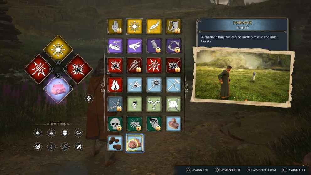 Equipping the Nab-Sack