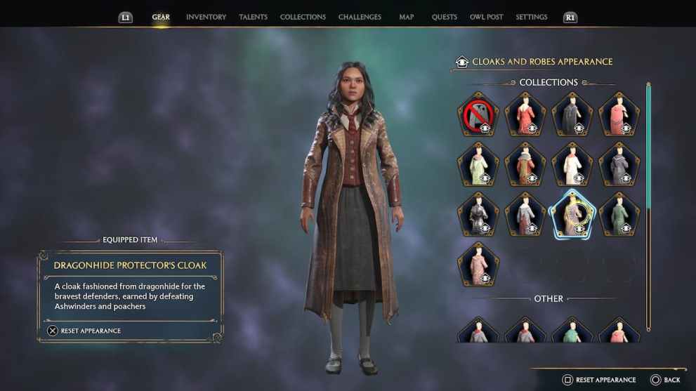 Dragonhide Protector's Cloak in Hogwarts Legacy