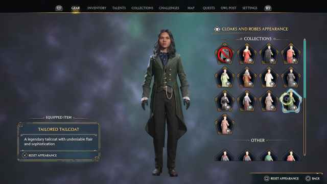 Tailored Tailcoat in Hogwarts Legacy