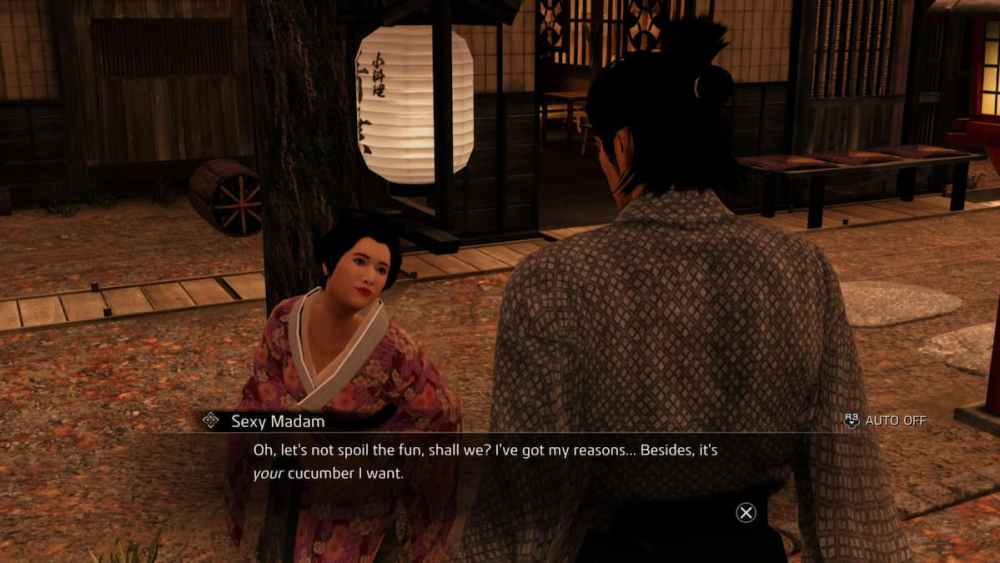 The Sexy Madam talking to Ryoma