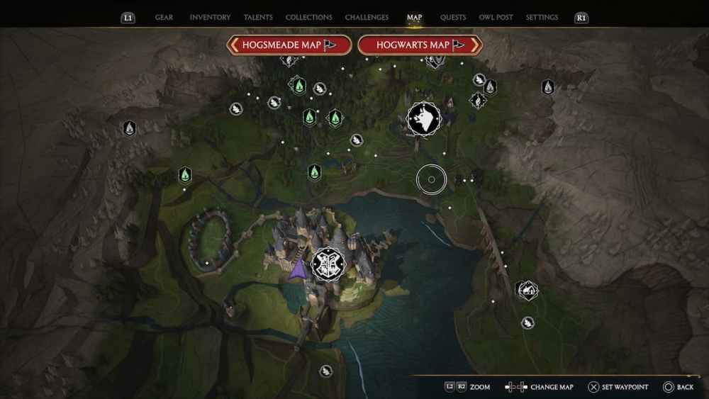 All map icons and what they mean in Hogwarts Legacy