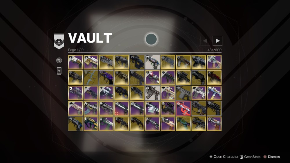 Destiny 2 Vault Inventory