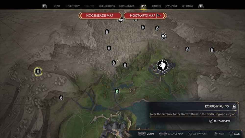 How to Use Rowland's Map to Follow His Trail in Hogwarts Legacy
