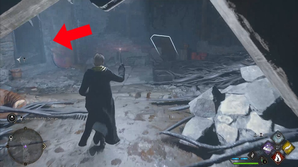 Hogwarts Legacy Hidden Herbiology Corridor.