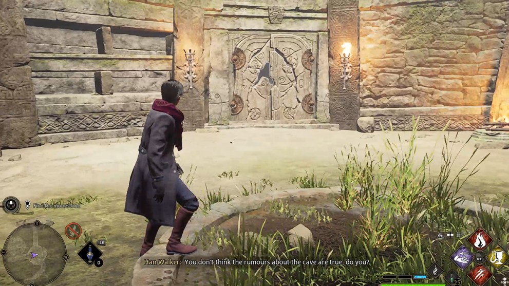 Hogwarts Legacy Moonstone Garden door.