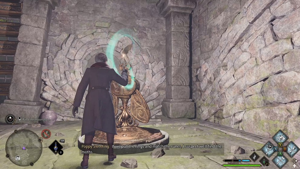 Hogwarts Legacy Moonostone Garden Mechanism.