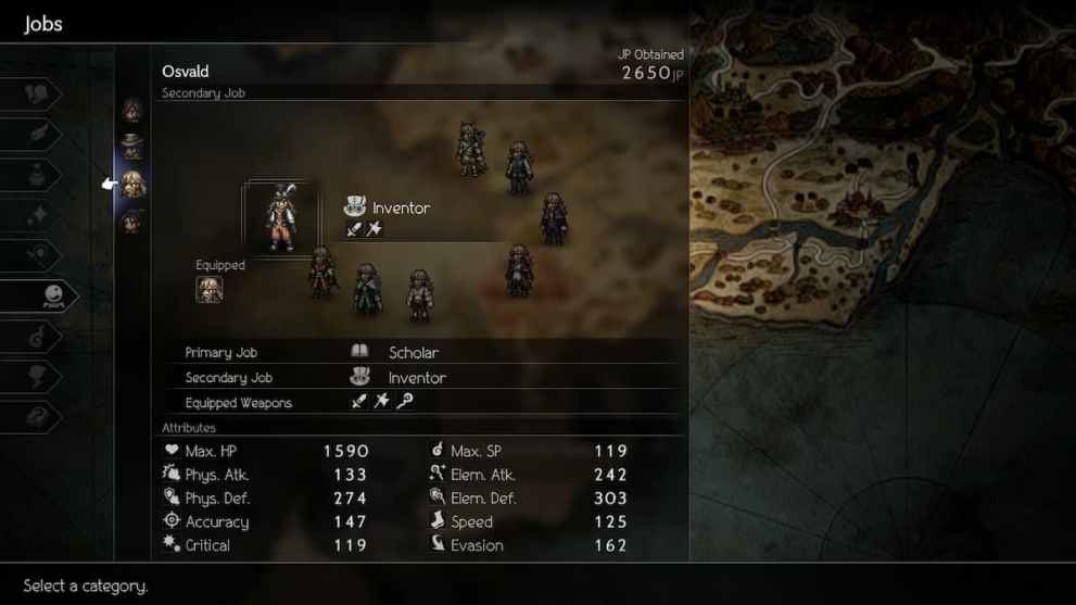 changing jobs in octopath traveler 2