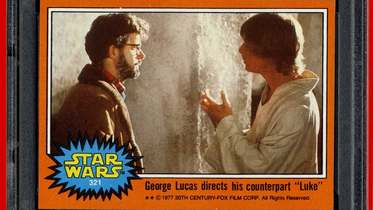 PSA 1977 Topps George Lucas and Luke Skywalker