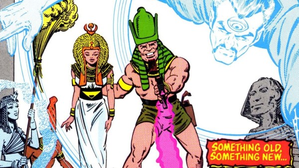 Rama-Tut surrounded by Egyptians.