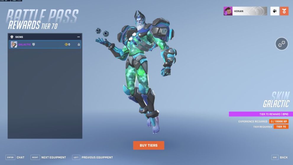 Sigma's Galactic skin in Overwatch 2